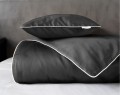 Luksusowa pościel z Makosatyny 160x200 Ciemno Szara