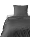 Luksusowa pościel z Makosatyny 160x200 Ciemno Szara