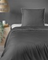 Luksusowa pościel z Makosatyny 180x200 Ciemno Szara