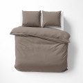 Luksusowa pościel z Makosatyny 160x200 Taupe