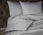 Luksusowa pościel z Makosatyny 220x200 Jasno Szara