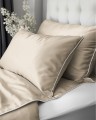Luksusowa pościel z Makosatyny 180x200 Piaskowo Beżowa