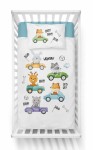 Pościel dziecięca Maya Moo bawełniana 90x120 Rozpędzone Zwierzątka