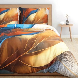 Pościel Satyna bawełniana SATYNLOVE PREMIUM 220x200 Leafy