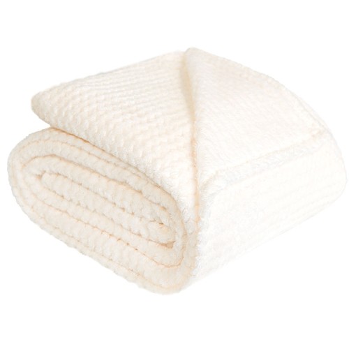 Koc Pluszowy Lugo 160x200 Ecru