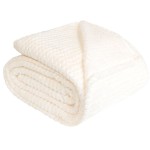 Koc pluszowy Lugo 200x220 Ecru