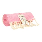 Fouta Tunezyjska Diamond - Ręcznik Plażowy 100x200 Pareo Różowy