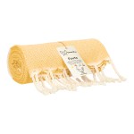 Fouta Tunezyjska Diamond - Ręcznik Plażowy 100x200 Pareo Pomarańczowy