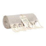 Fouta Tunezyjska Diamond - Ręcznik Plażowy 100x200 Pareo Beżowy