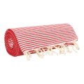 Fouta Tunezyjska Plaster Miodu - Ręcznik Plażowy 100x200 Pareo Czerwony