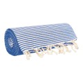 Fouta Tunezyjska Plaster Miodu - Ręcznik Plażowy 100x200 Pareo Niebieski