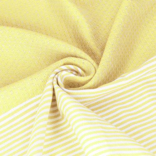 Fouta Tunezyjska Plaster Miodu - Ręcznik Plażowy 100x200 Pareo Żółty