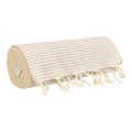 Fouta Tunezyjska Plaster Miodu - Ręcznik Plażowy 100x200 Pareo Beżowy
