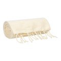 Tunezyjska Fouta Rzemieślnicza Desert Craft  - Ręcznik Plażowy 100x200 Pareo Kremowy