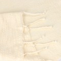 Tunezyjska Fouta Rzemieślnicza Desert Craft  - Ręcznik Plażowy 100x200 Pareo Kremowy