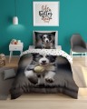 Pościel bawełniana Świecąca w ciemności 140x200 Piesek Border Collie I