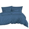 Pościel Satyna bambusowa Bamboo Dream 220x200 Stripe Cornflower