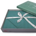 Pościel Satyna bambusowa Bamboo Dream 140x200 Stripe Turquoise
