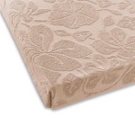 Prześcieradło żakardowe Tulipan 175x220 Jasny Beżowy