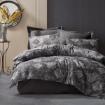 Pościel COTTONLOVE JACQUARD 160x200 Flory Dark Grey