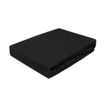 Prześcieradło bawełniane z gumką Jersey Dream 120x200 Czarny